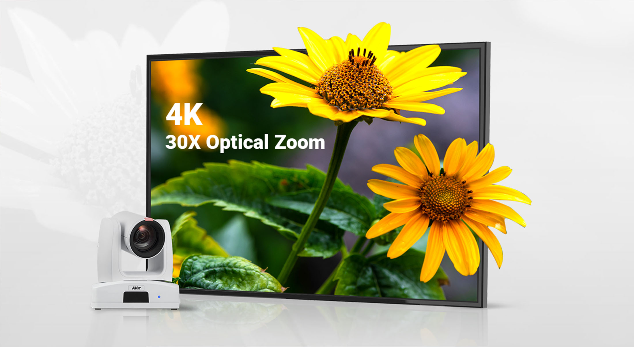 Crystal-Clear 4K & Up to 30X Optical Zoom