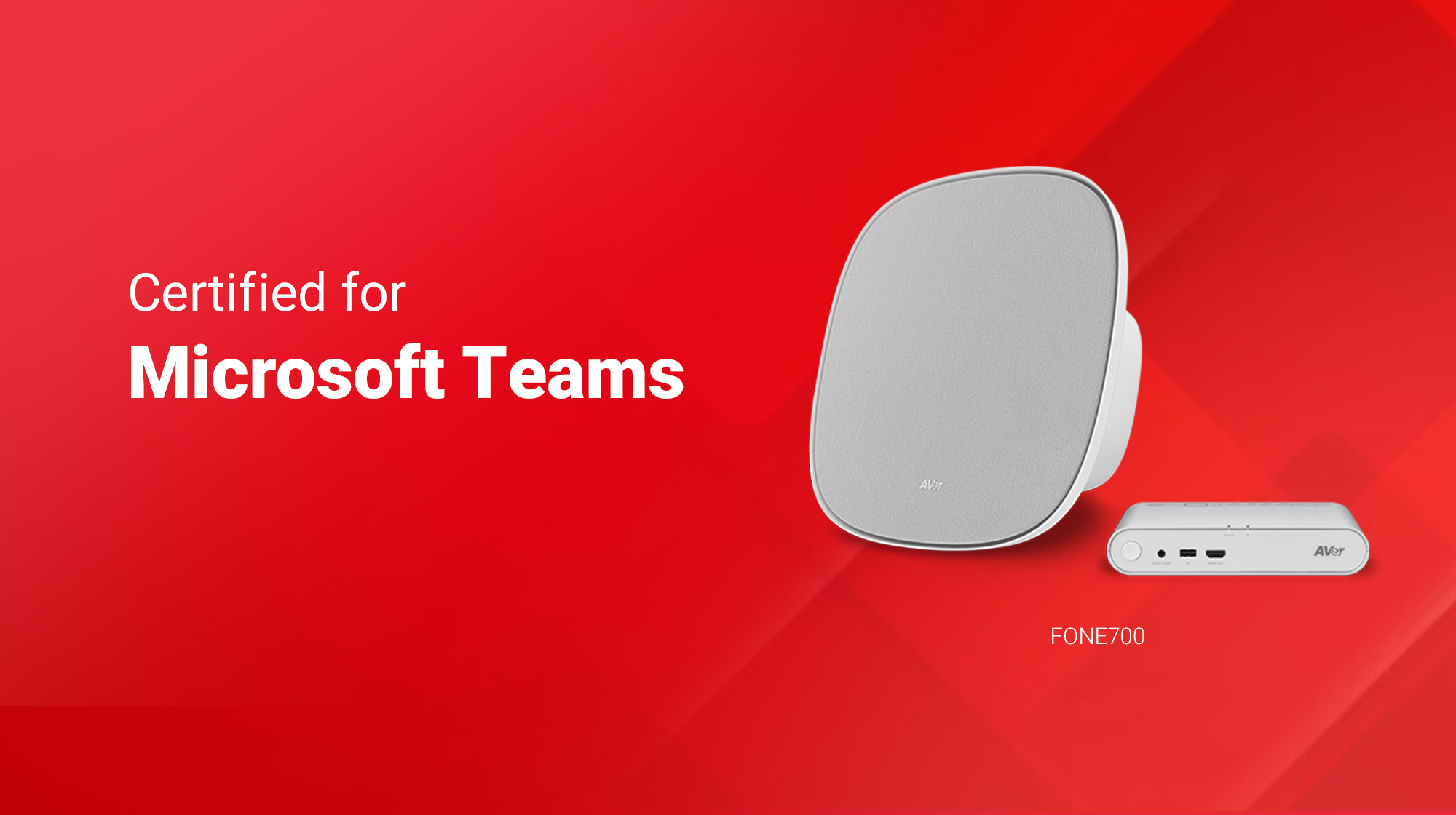 AVer’s FONE700 Ceiling Speakerphone Certified for Microsoft Teams