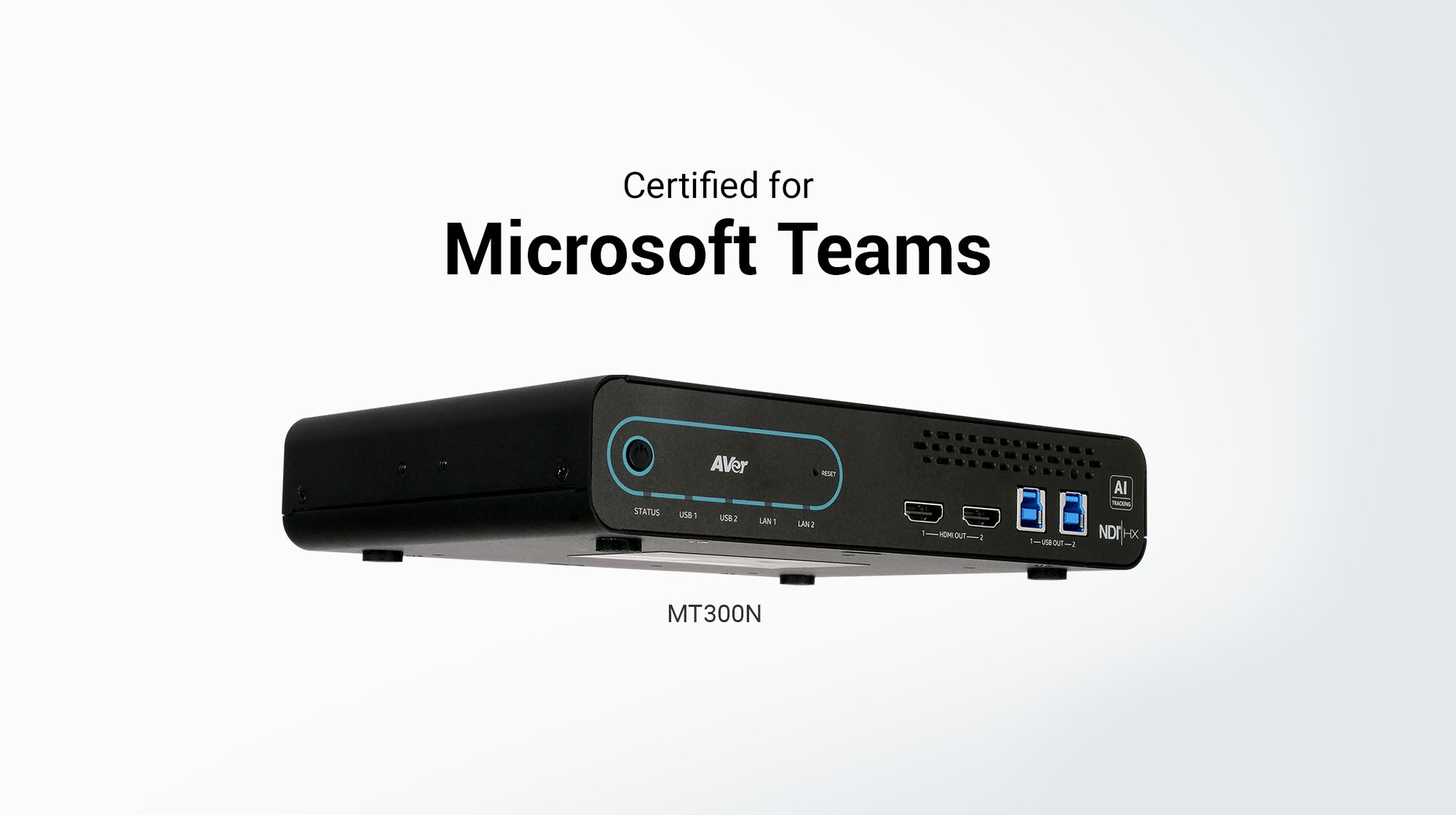 AVer's MT300N Achieves Certification for Microsoft Teams Rooms
