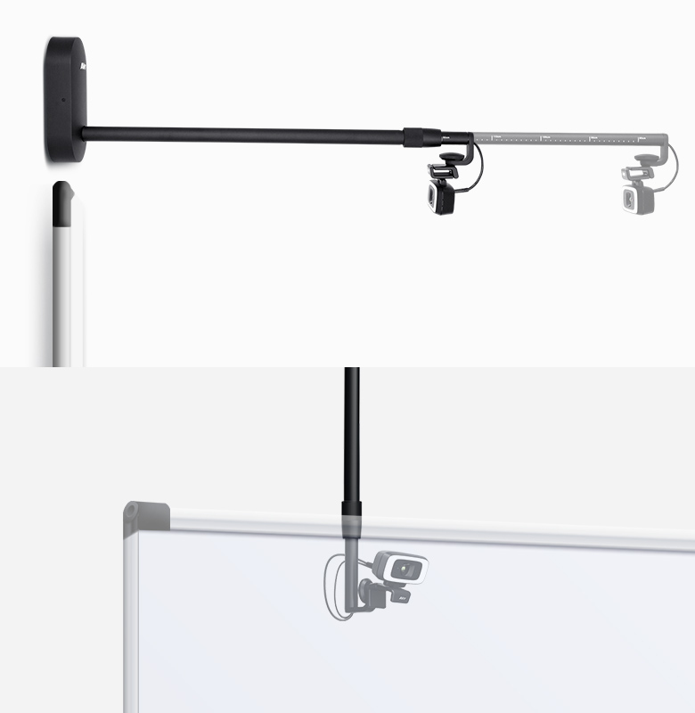 Adjustable whiteboard mount